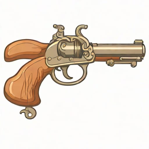 Antique Flintlock Blunderbuss Pistol