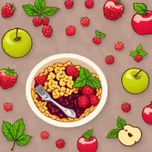 Apple And Loganberry Crumble