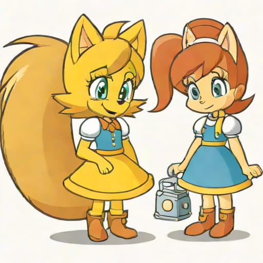 Belle The Tinkerer X Tails