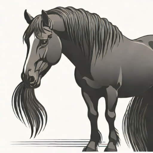 Black Percheron Stallion