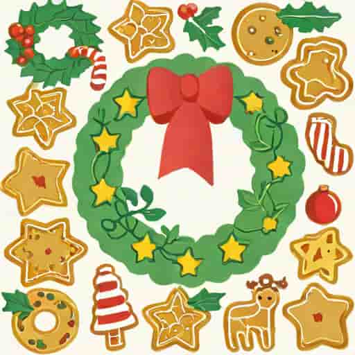 Christmas Wreath Cookies