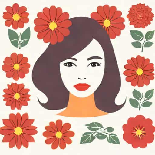 Contoh Warna Rambut Floweriness Red