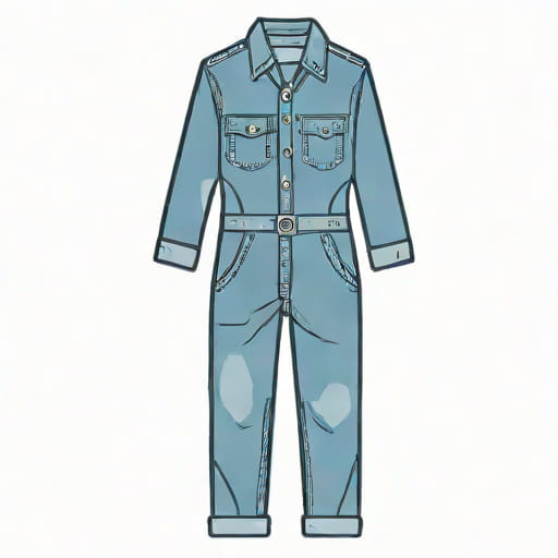 Denim Coverall Jumpsuit