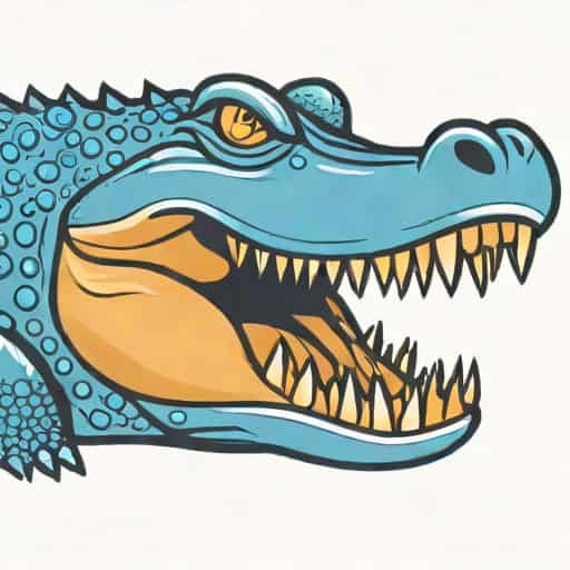 Describe The Mugger Crocodile In Blue Bead