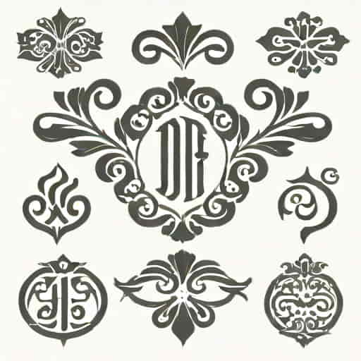 Df Calligraphic Ornaments Font