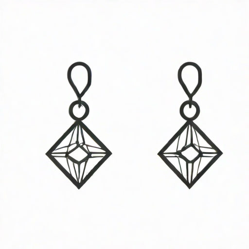 Diamond Dangle Earrings