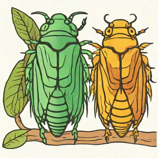 Double Cicada Brood 2024 Doodle