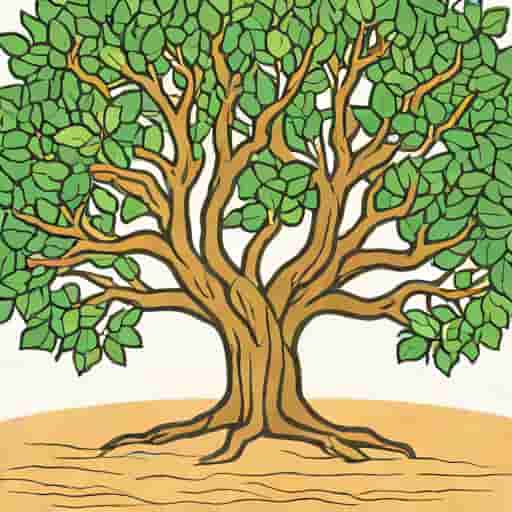 Drawing Of Banyan Tree Easy