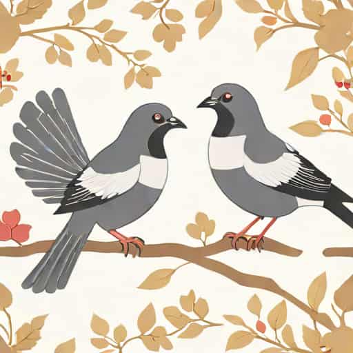 English Fantail Pigeons