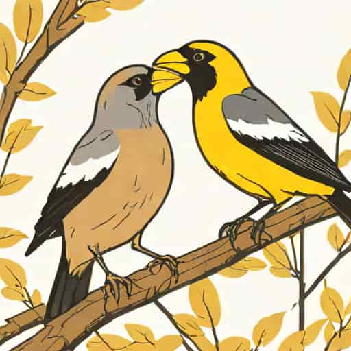 Evening Grosbeak Vs Yellow Grosbeak