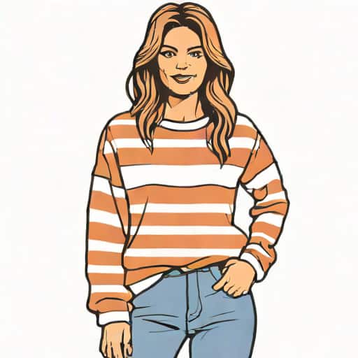 Free People Striped Sweatshirt