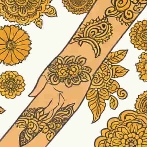 Girl Mehndi Closeup