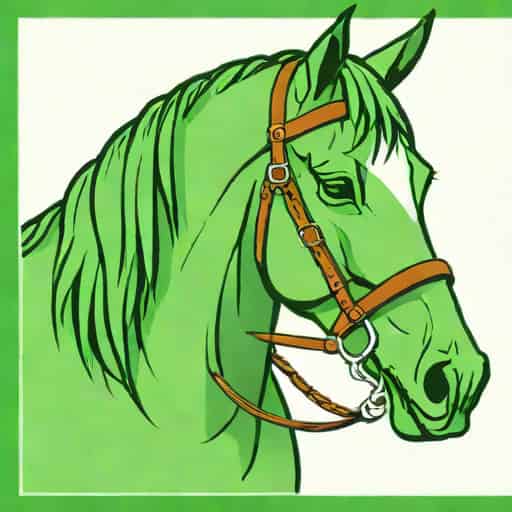 Green Horse Headstall