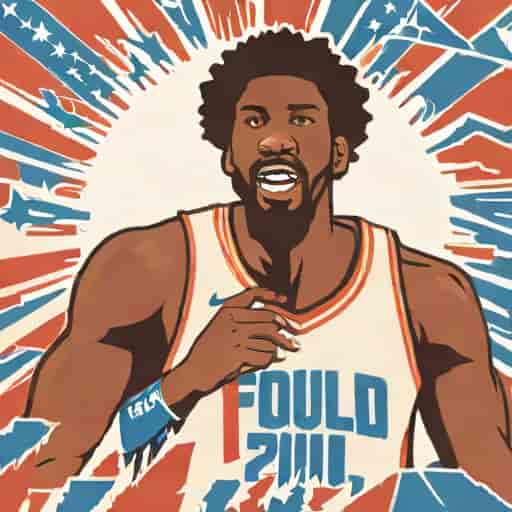 Joel Embiid Flagrant Foul