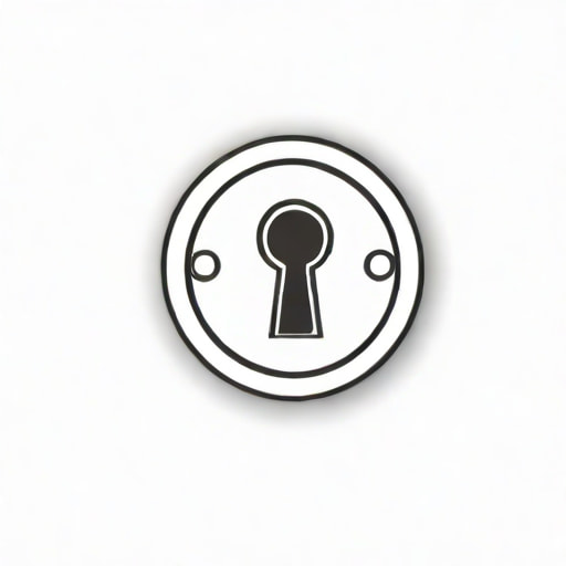 Keyhole Escutcheon With Swing Cover
