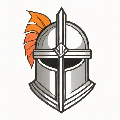 Knight Helmet With Plume