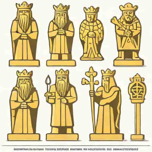 Lewis Chessmen Garden Ornaments