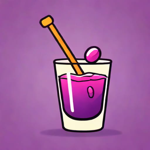 Liqueur In A Purple Hooter Shooter
