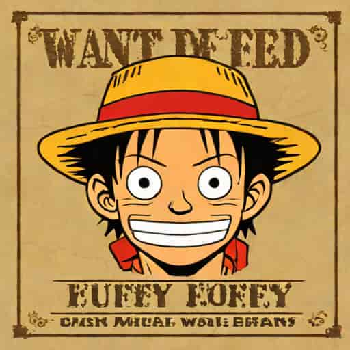 Luffy Wanted Poster