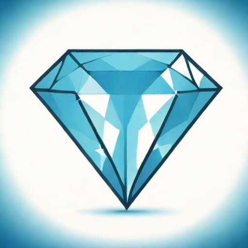 Medium Blue Fluorescence Diamond