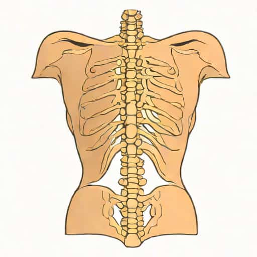 Mild Levoscoliosis Of The Thoracic Vertebra