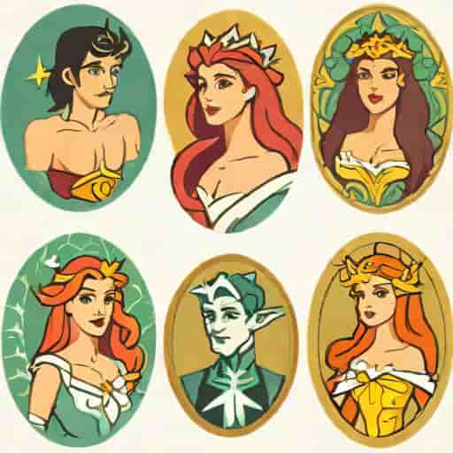 Miranda Ariel Umbriel Titania And Oberon