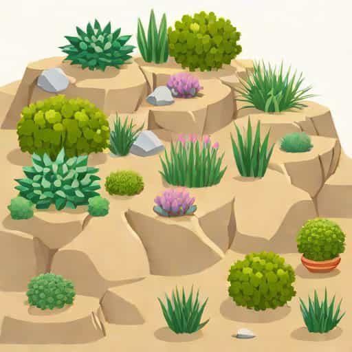 North Facing Rockery Plants