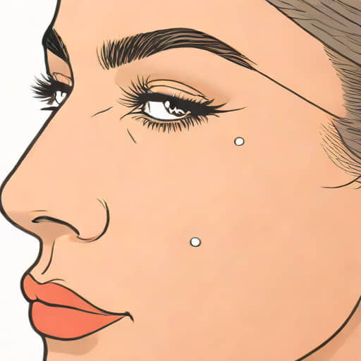 Nose Stud With Flat Back