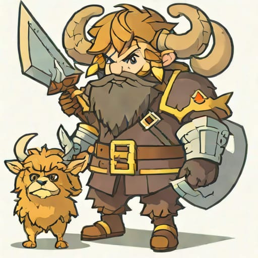 Octopath 2 Shadowy Shaggy Aurochs