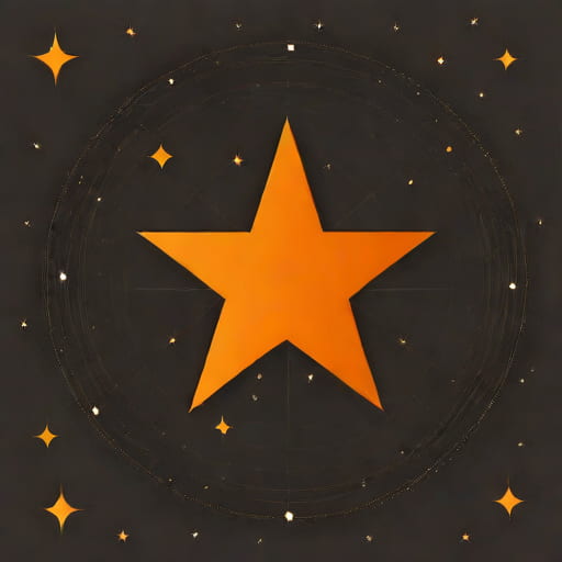 Orange Star In Bootes Constellation