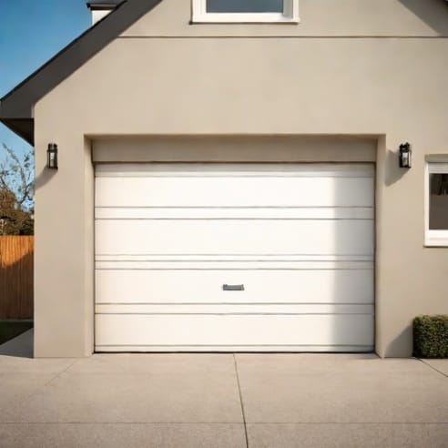 Overlap Trackless Garage Door