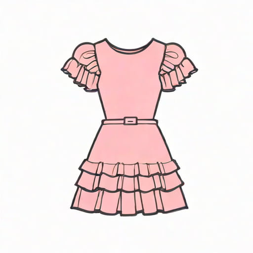 Pink Ruffle Mini Dress