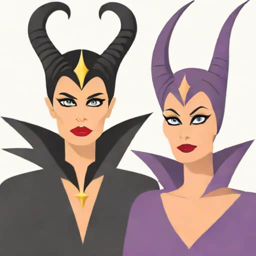 Queen Grimhilde And Maleficent