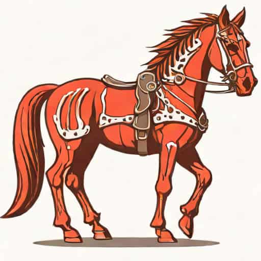 Red Skeletal Warhorse Classic