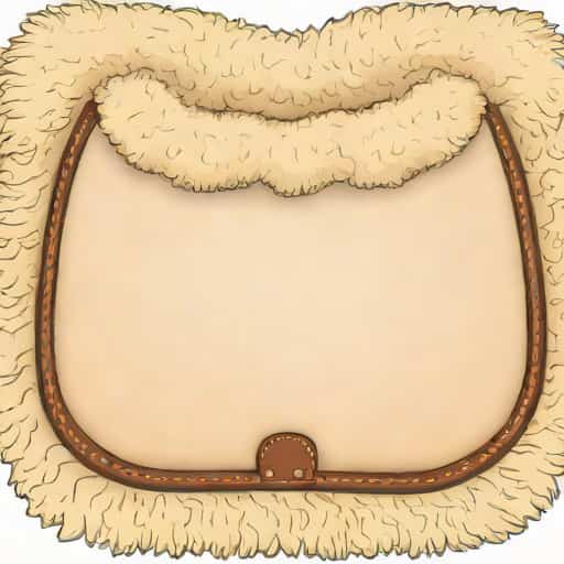 Saddle Pad With Sheepskin