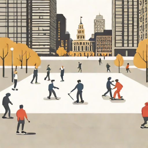 Skating Nathan Phillips Square