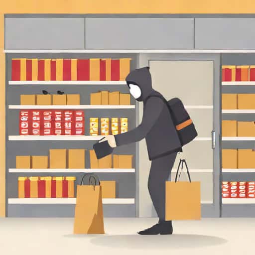 Someone Robbing A Store