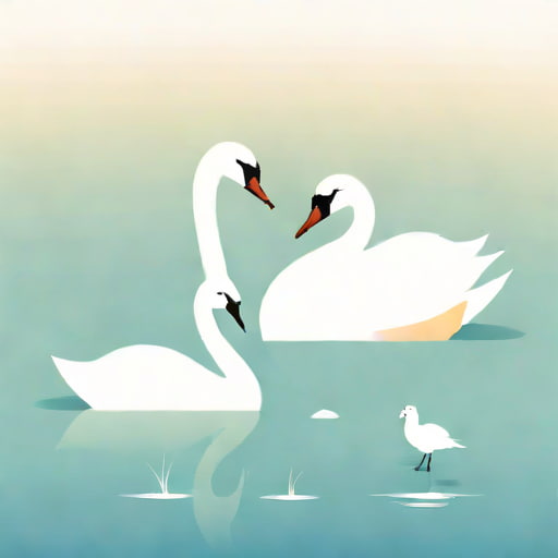 Swan And Cygnet Swanland