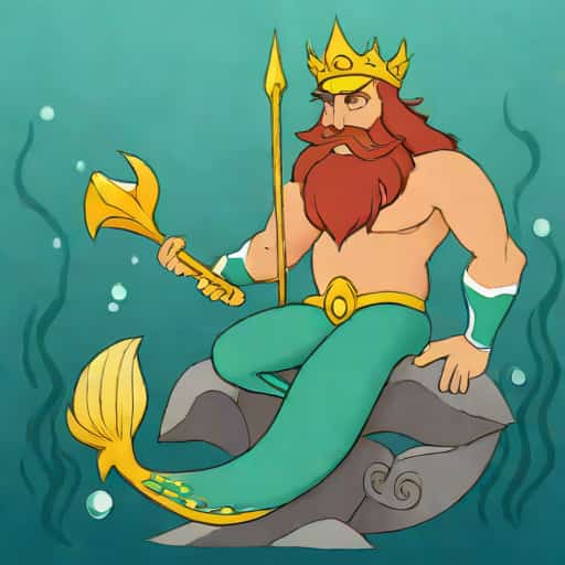 The Little Mermaid King Triton