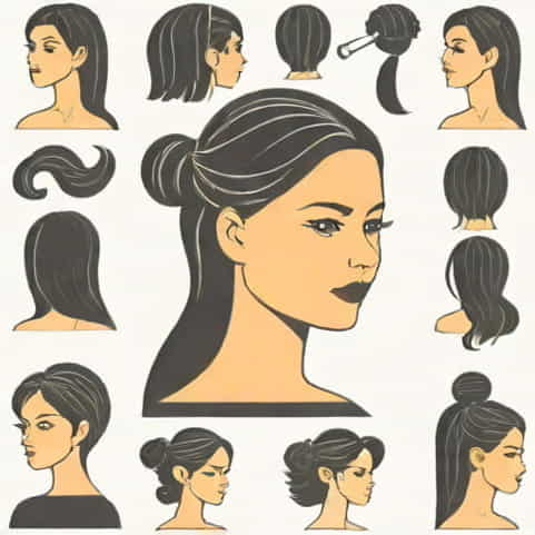U Cutting Hairstyle Girl