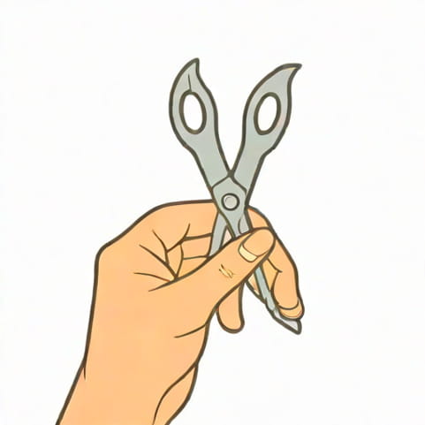 Using Scissors To Trim Pubes