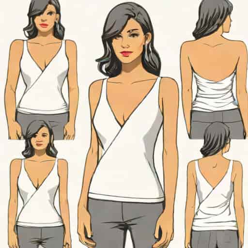 V Neck Backless Top