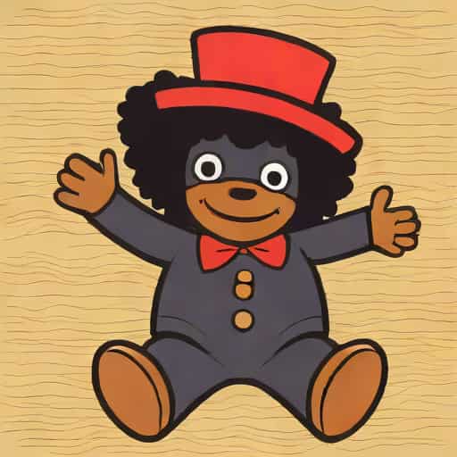 Vintage Golliwog Teddy For Sale