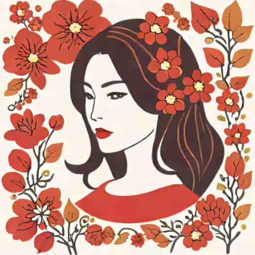 Warna Rambut Floweriness Red Miranda