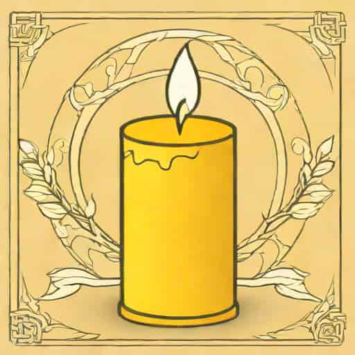 Yellow Candle Wicca
