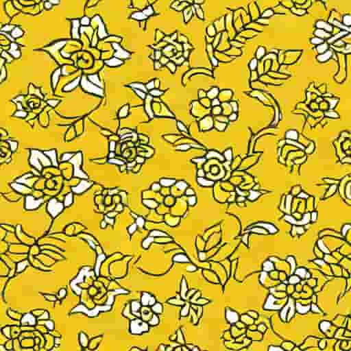 Yellow Chintz Wallpaper