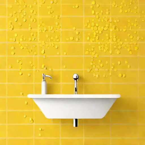 Yellow Condensation On Bathroom Walls