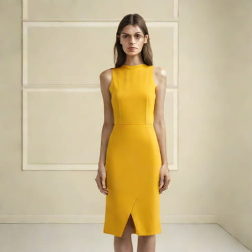 Yellow Dress Rebellious Fashion