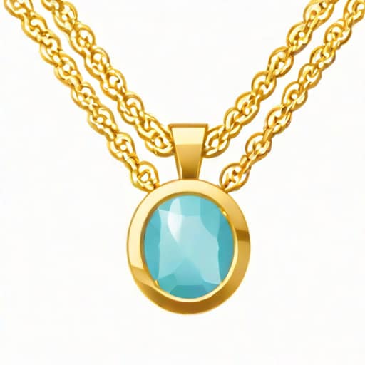 Yellow Gold Aquamarine Necklace