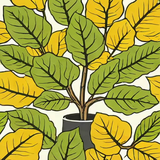 Yellow Leaf Fiddle Leaf Fig